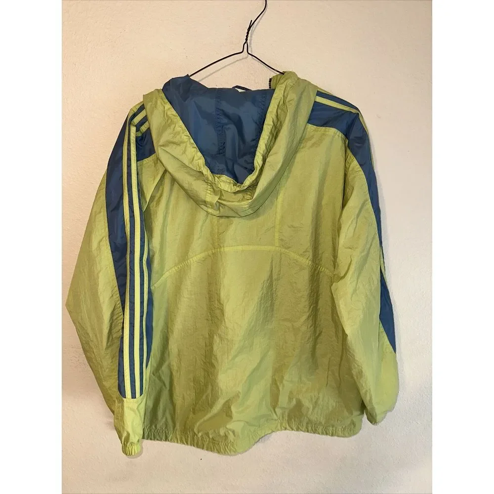 90's Vintage Adidas‎ Half Zip Sweatshirt Yellow Size Large